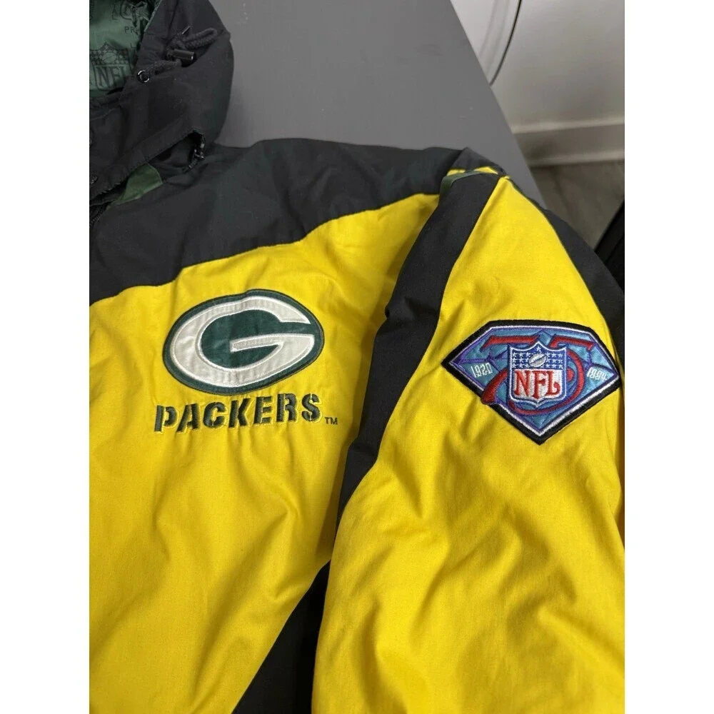 Y2k Vintage Green Bay Packers Pro player 90s jacket - Picture 5 of 10